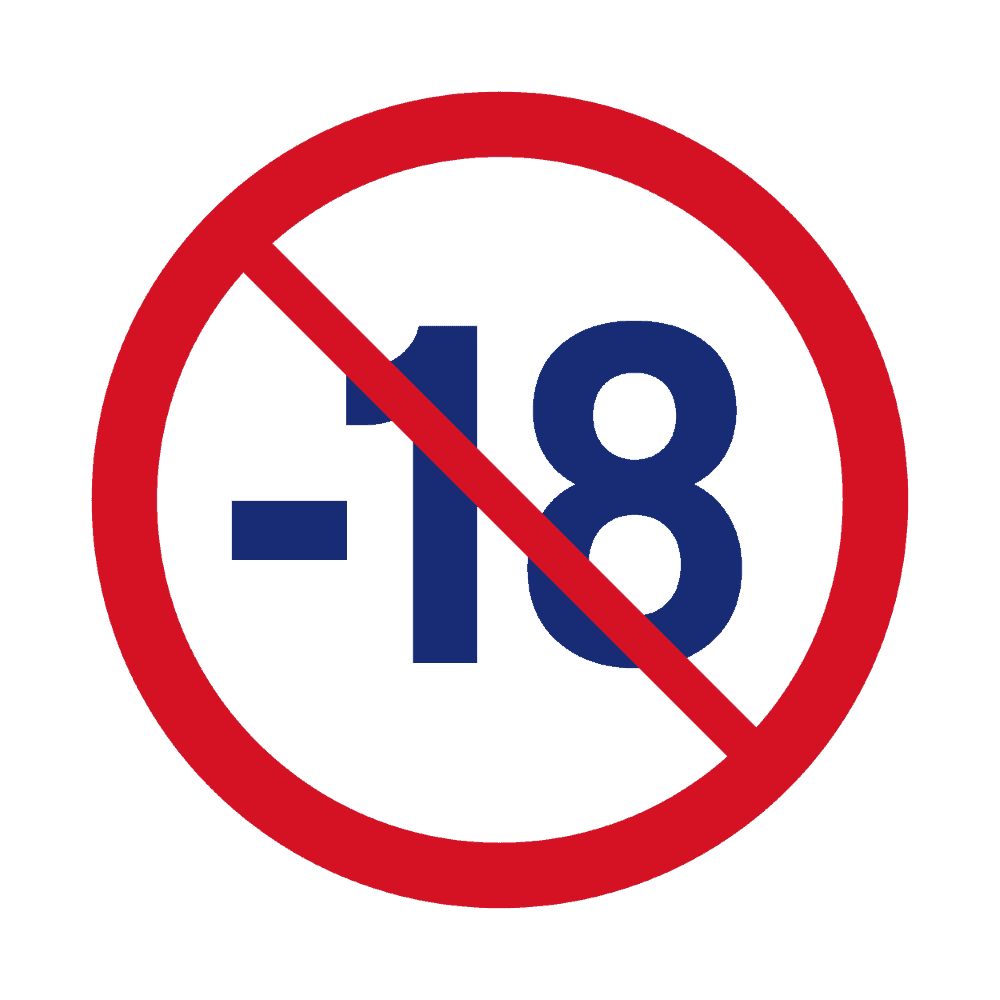 Icône 18+ avertissement jeu responsable
